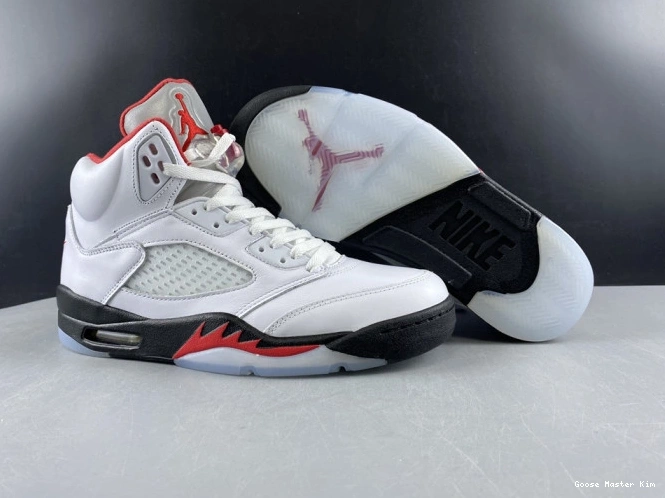 Retro Fire DA1911-102 5 Red Air Tongue Jordan Silver (2020) 0527